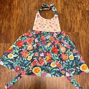 Anthropologie floral apron